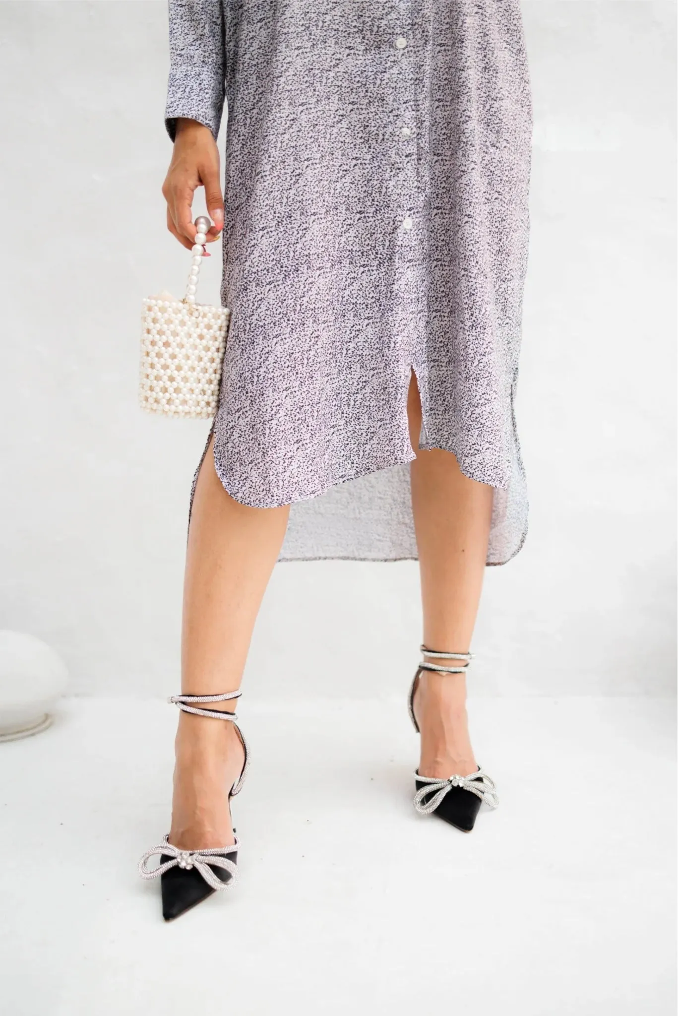 Break The Code Oversized Shirt Dress
