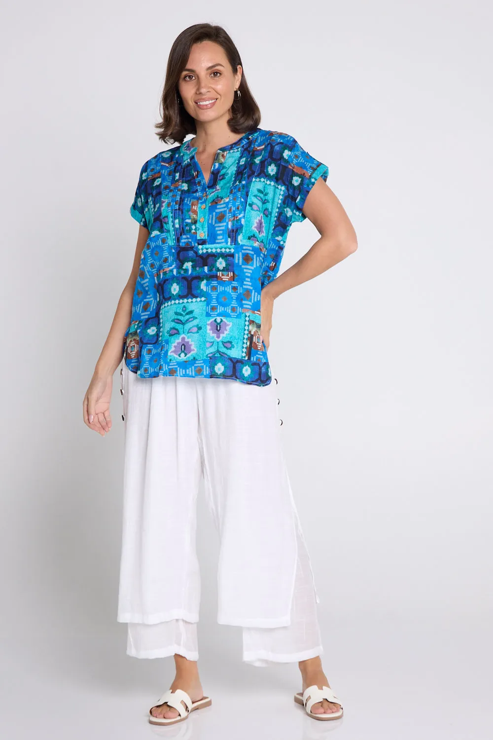Brooke Layered Pants - White