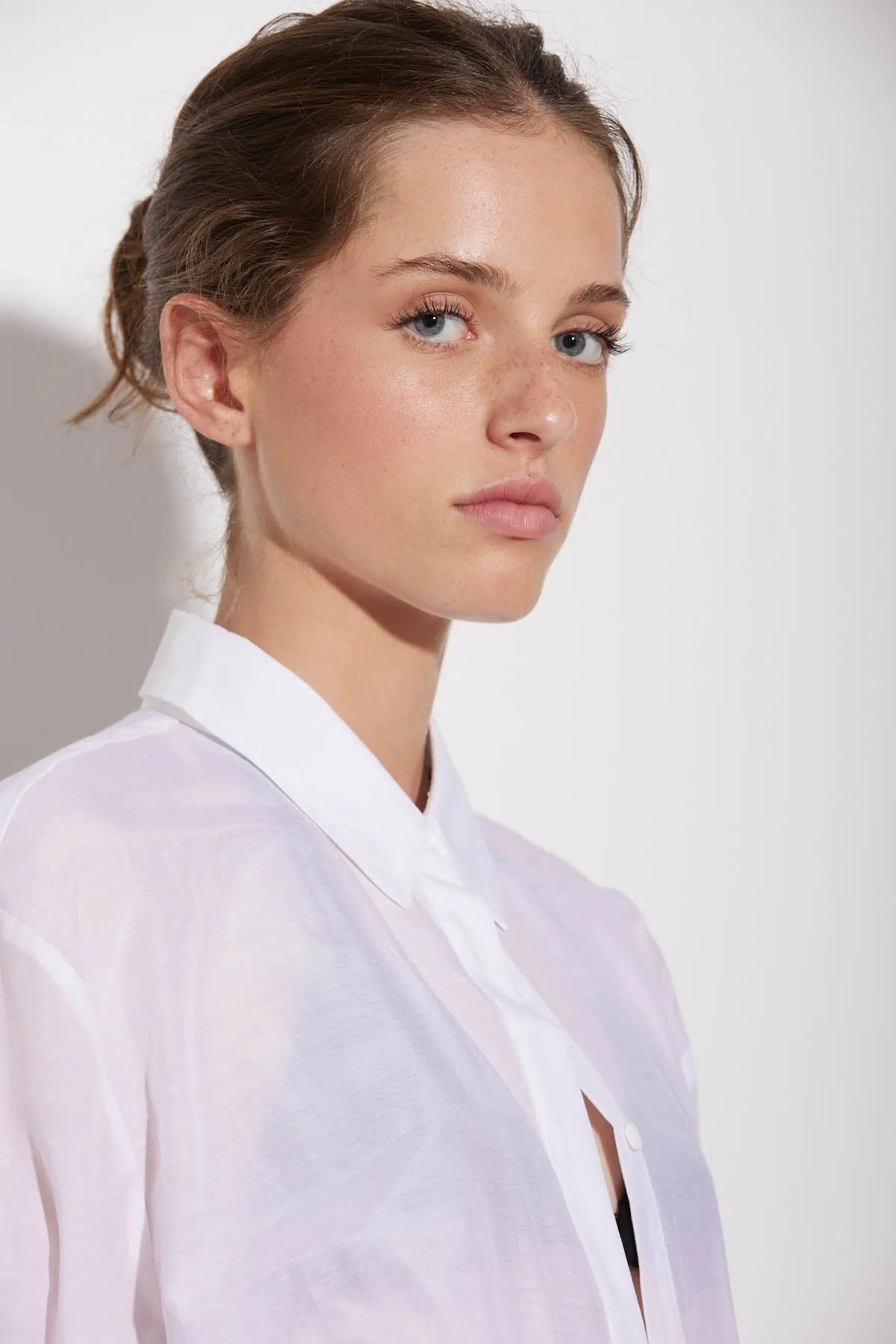 CARUSO SHIRT WHITE SILK / COTTON