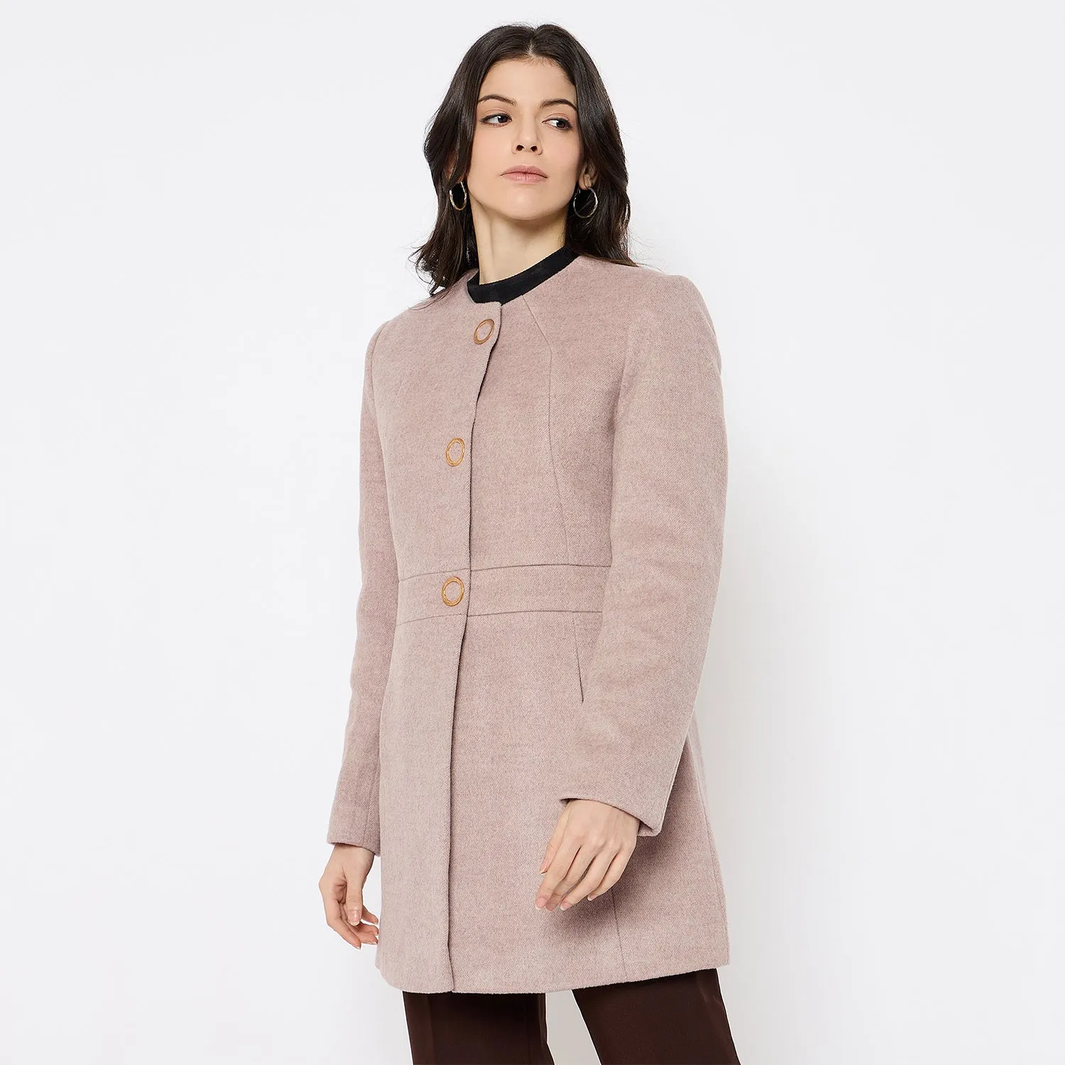 Duke Stardust Women Full Sleeve Long Coat (SDZ4170C)