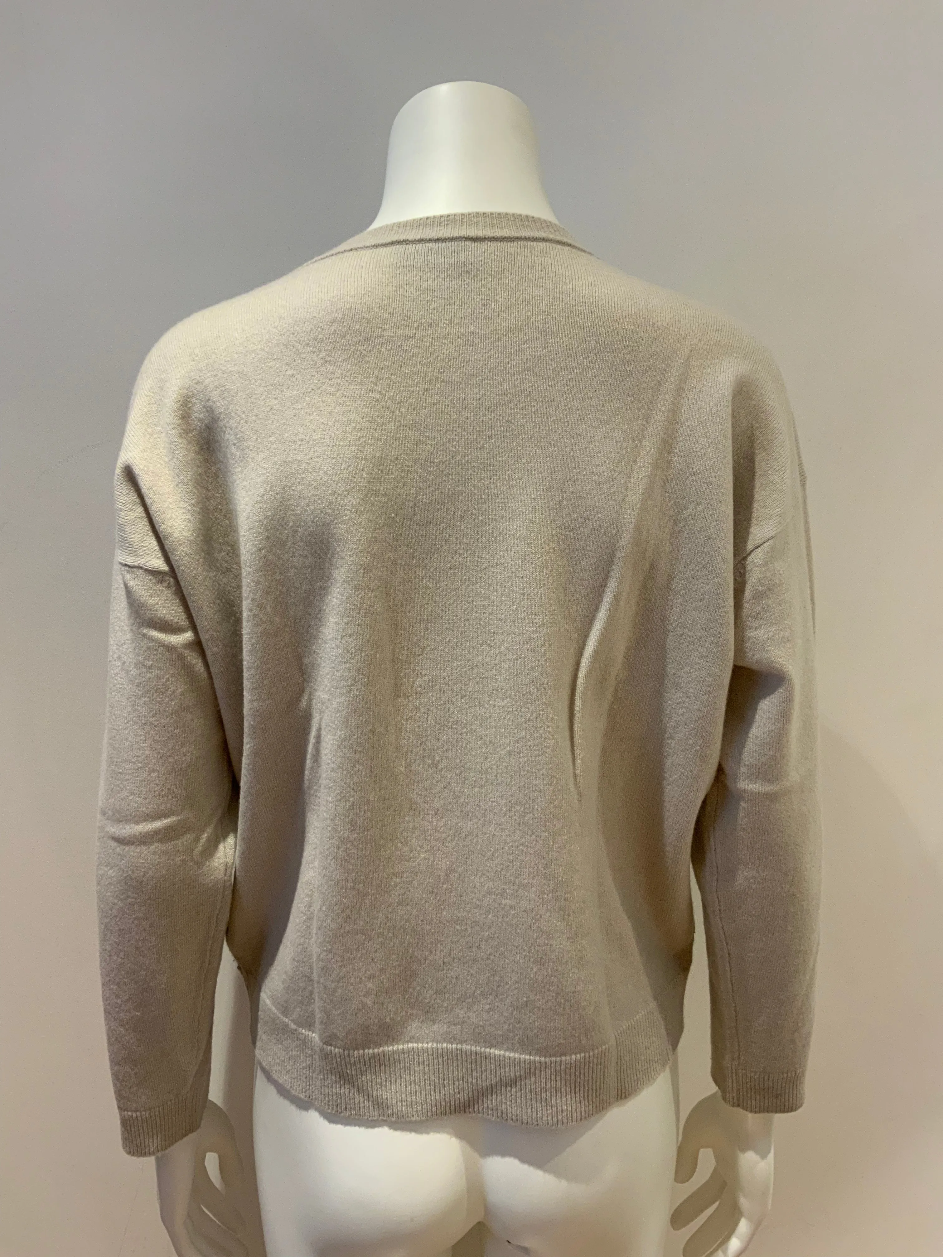 Le Civette Monili Cashmere & Wool Alpaca insert sweater jumper Size I 40 S Small ladies