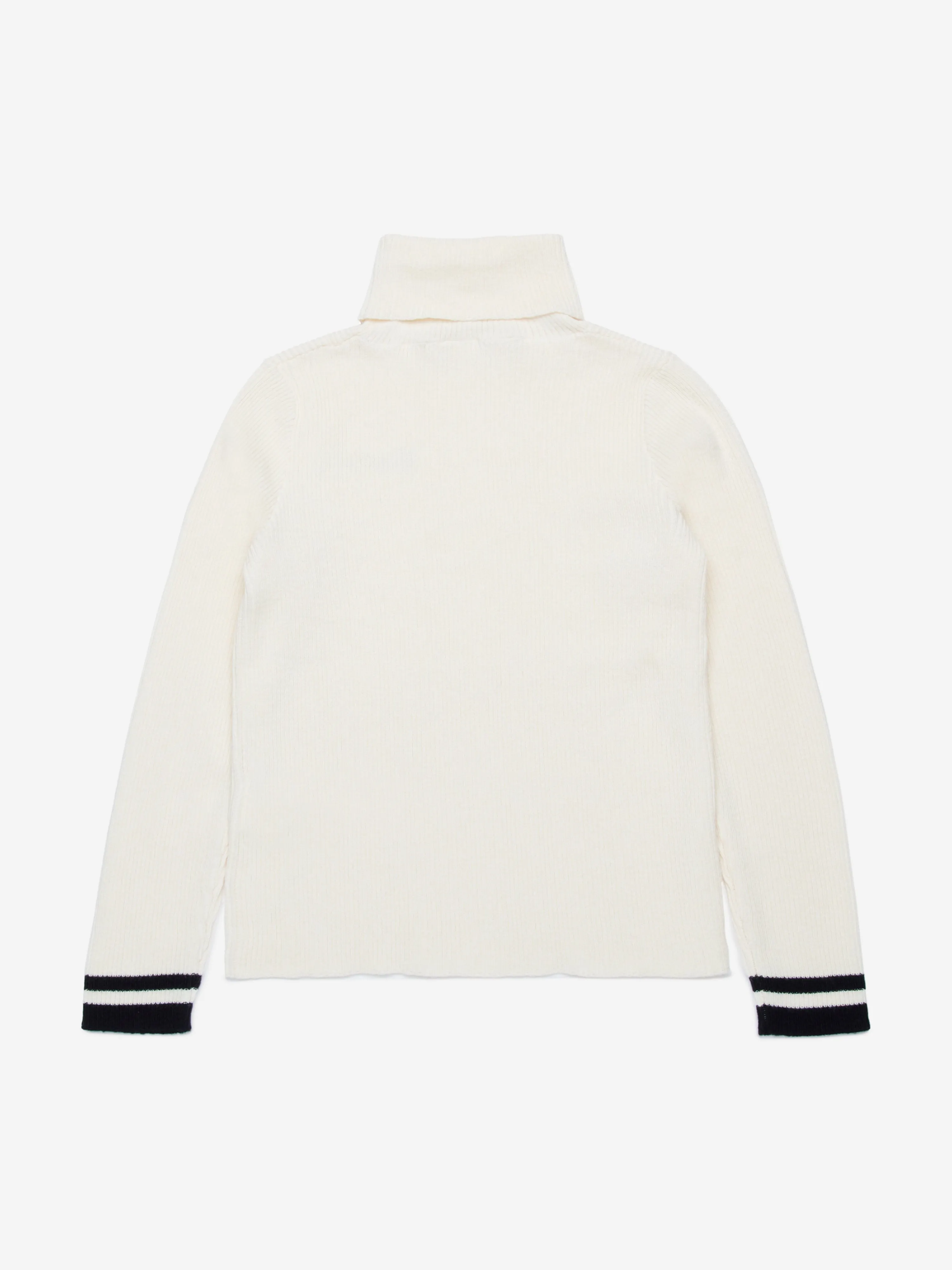 MARNI Girls Knitted Roll Neck Jumper in Ivory